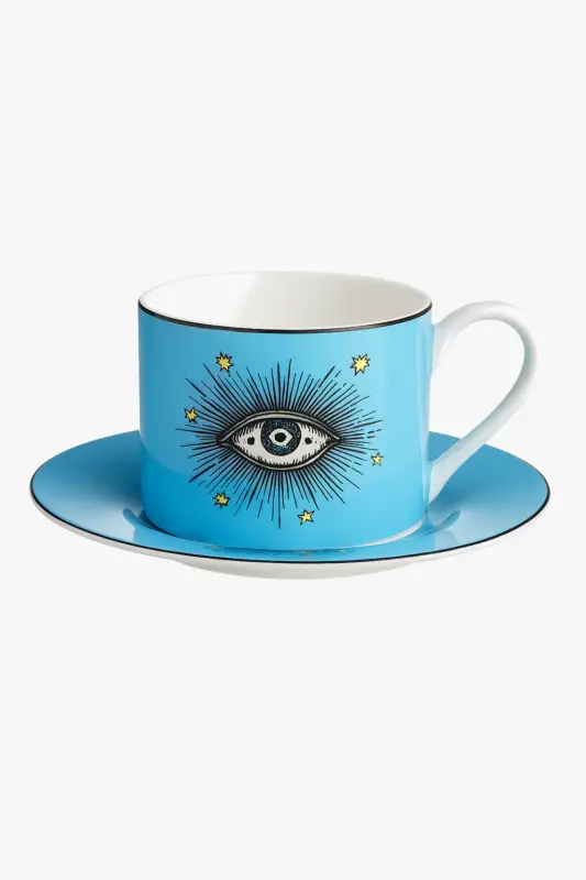 Porcelain coffee cup with decorative gold animal motif Satisfait Ou Remboursé