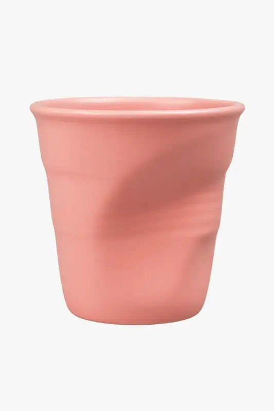 Promotion Handmade pleated stoneware coffee cup vintage style