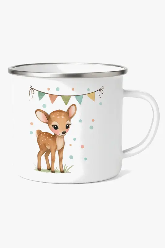 Personalised children’s mug with cartoon animal illustration for bi... Dernière Chance