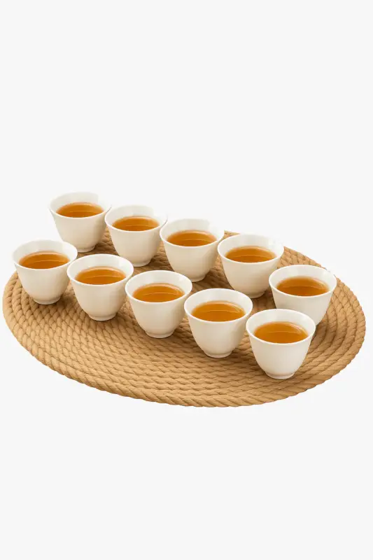 Meilleur Choix Handmade dehua porcelain kungfu tea set, 10 pieces