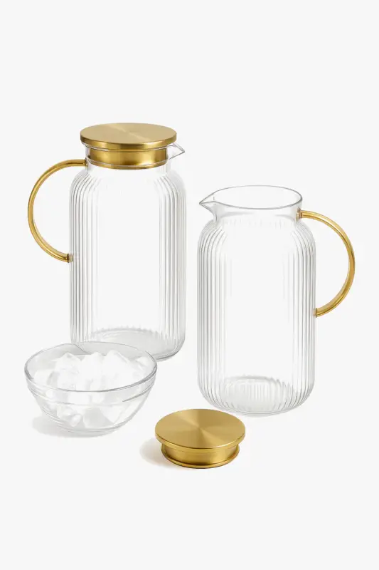 Certifié Glass carafe with lid for cold drinks