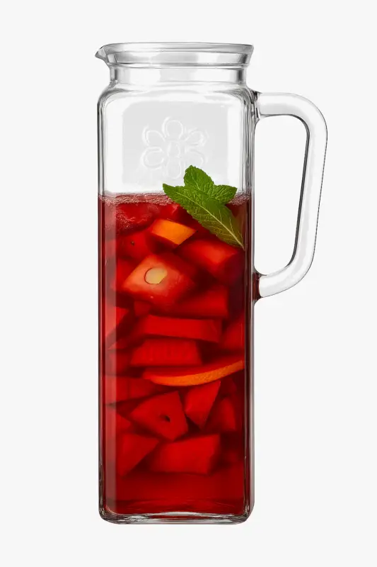 Achetez Aujourd&rsquo;hui Glass jug with handle and lid 1.2l