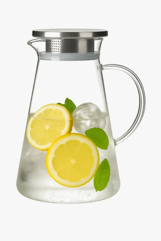 Heat-resistant glass carafe with handle large capacity Nouvelle Collection