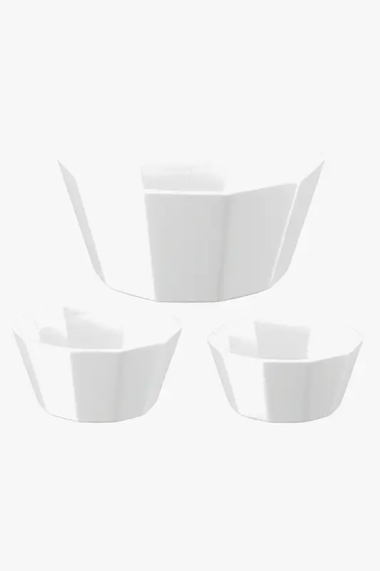 Elegant marble-effect ceramic bowl set of 3 Achetez Aujourd'hui