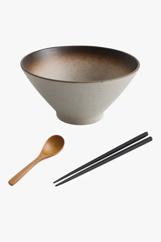 Expédition Rapide Japanese style ceramic ramen bowl with traditional motifs for home