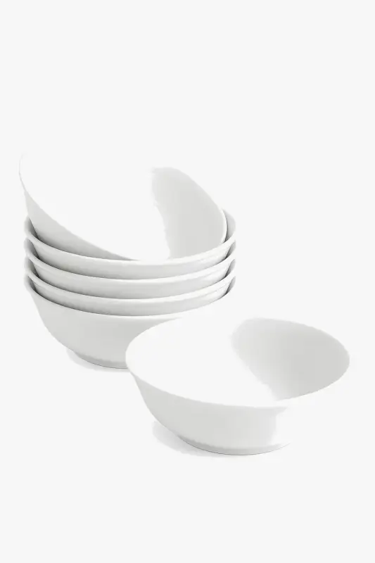 Populaire Set of 6 elisa porcelain bowls 17 cm plain