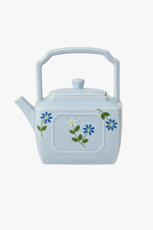 Hand-painted porcelain daisy teapot with filter kung fu style Satisfait Ou Remboursé
