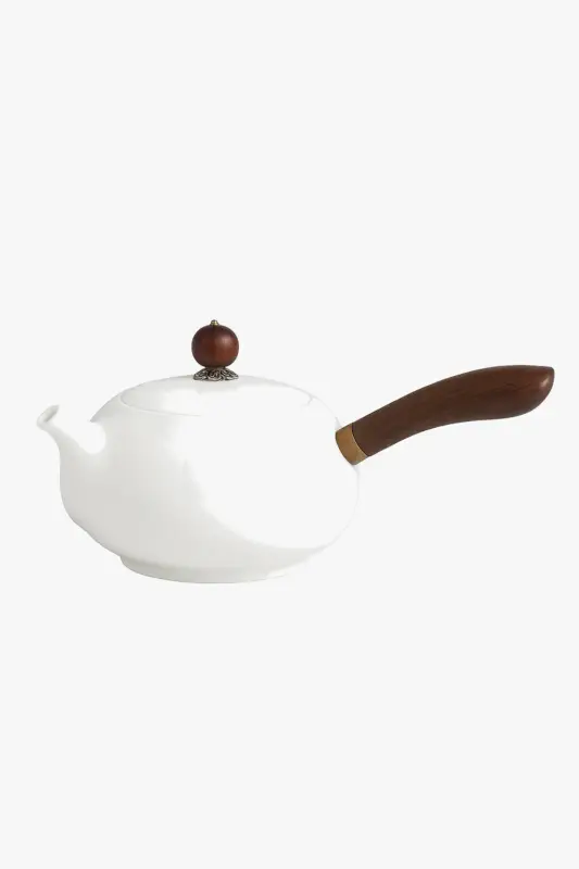 Dehua porcelain side handle teapot ancient jade style Vente Flash