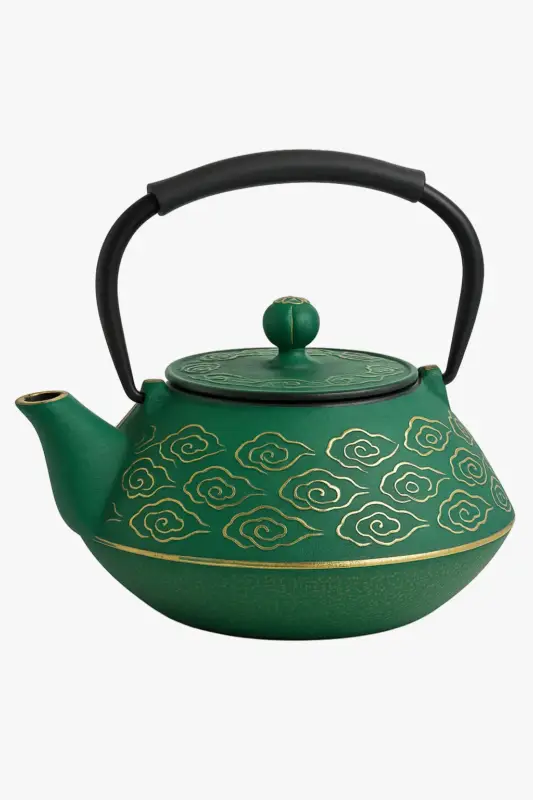 Japanese cast iron teapot with infuser, clouds pattern 800 ml Pas Cher