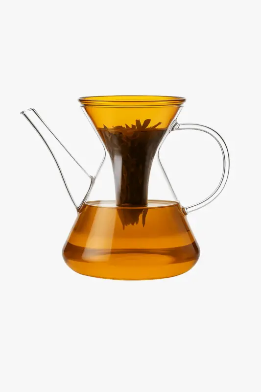 Glass kung fu teapot with quick infuser Must-Have