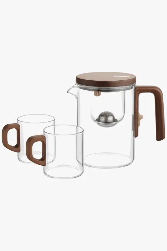 Meilleur Choix Heatable glass teapot with magnetic filter infuser
