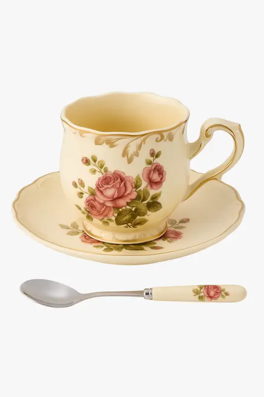 Ceramic teapot with saucer elegant tea time style Prix Choc