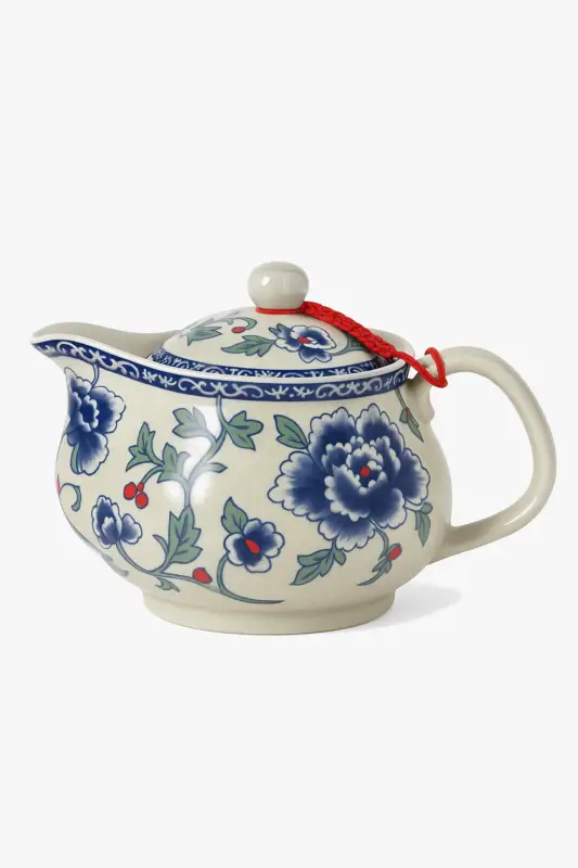 Jingdezhen ceramic teapot with traditional pattern and filter Haute Qualité