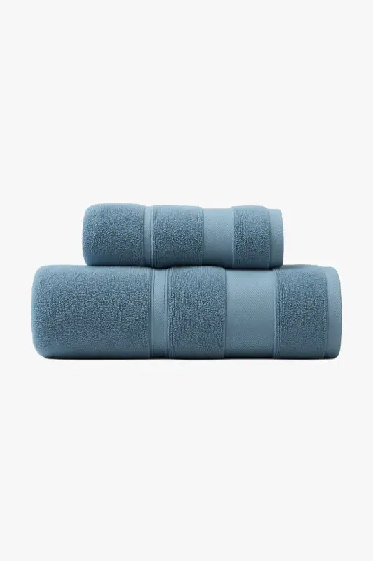 Cotton bath towel set of 2 quick dry Réduction