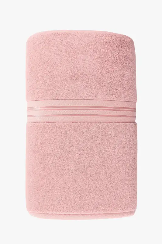 Thick cotton bath towel with stripes, highly absorbent, large size Produit De Marque