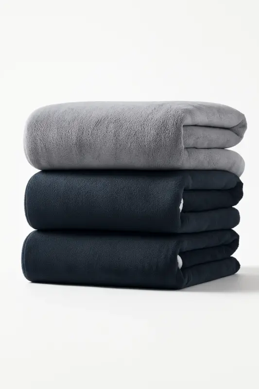 Serviette de bain lot 3 velours corail absorbante Soldes