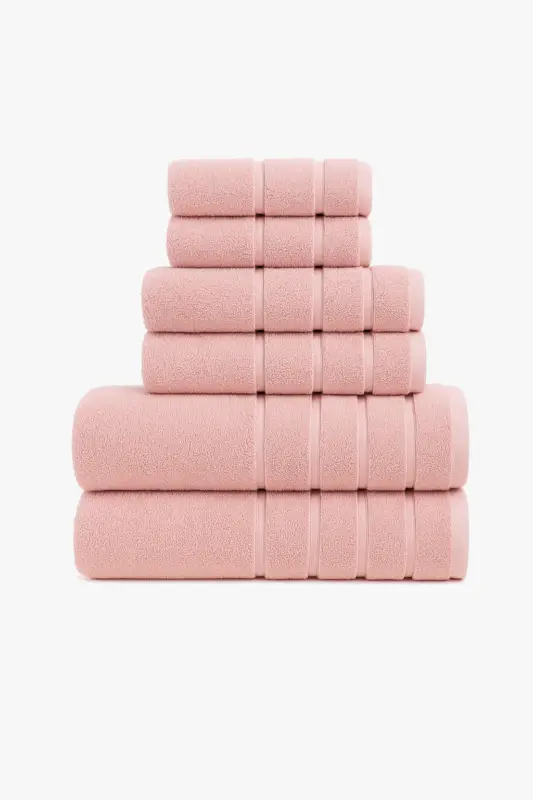 Réduction Set of 6 cotton bath towels complete set