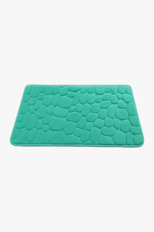 Memory foam cobblestone bath mat non-slip Bon Plan