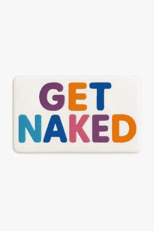 Satisfait Ou Remboursé Shaggy non-slip “get naked” bath mat