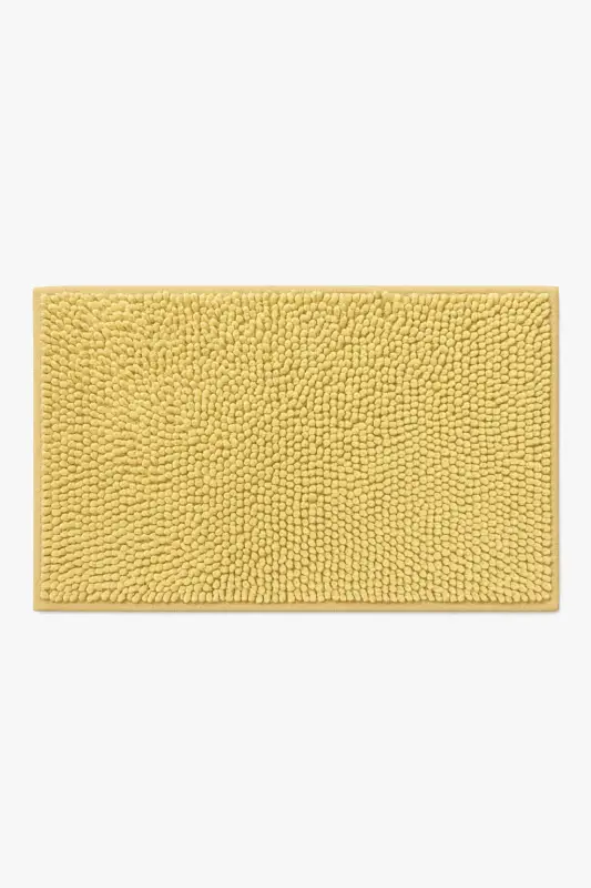 Non-slip striped chenille bath mat set of three Remise