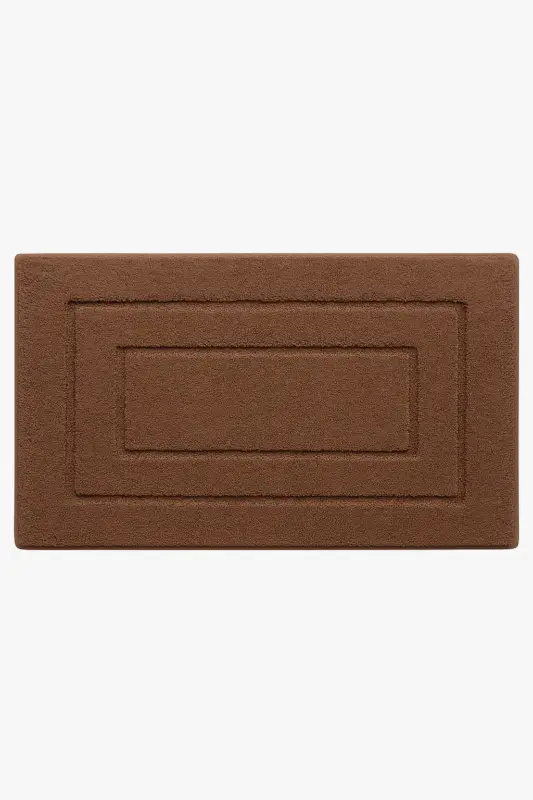 Double frame velvet non-slip absorbent bath mat Vente Directe