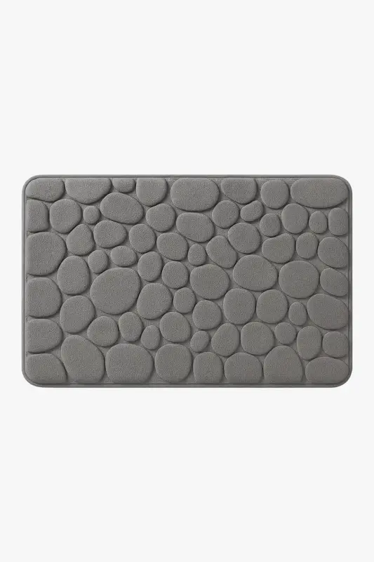3d cobblestone effect non slip quick-dry bathroom mat Satisfait Ou Remboursé