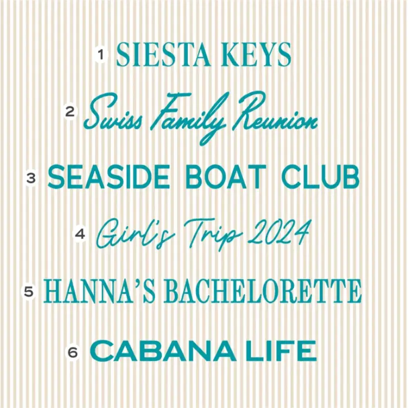 Personalised preppy striped monogram beach towel Affaire À Saisir