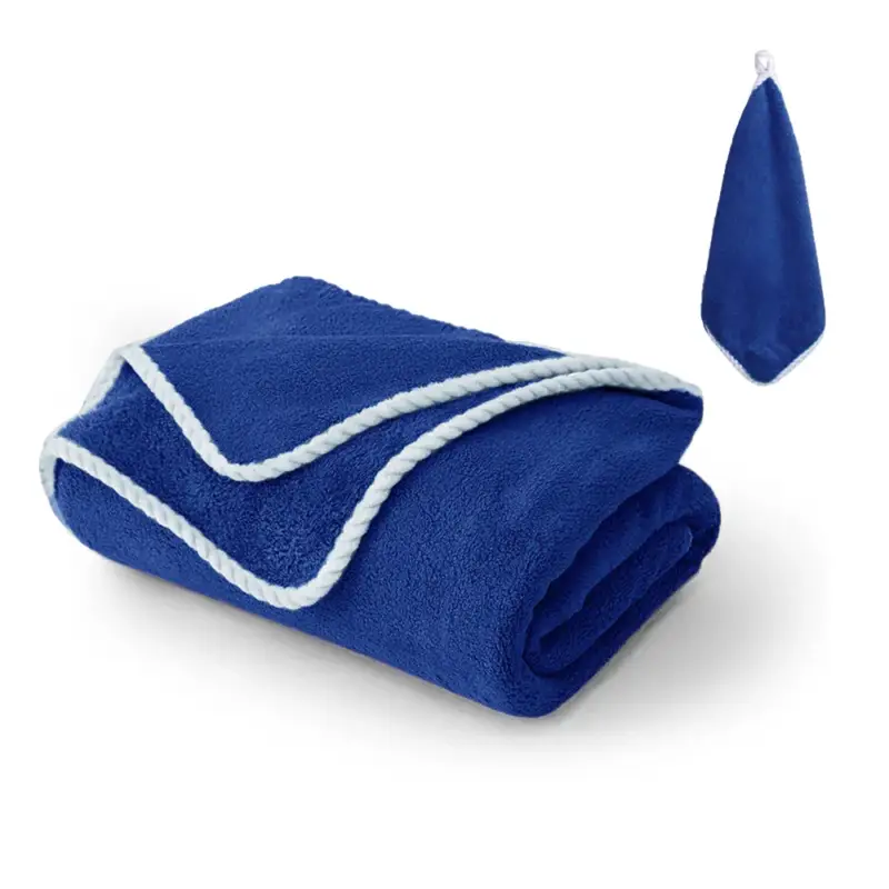 Soft polar fleece bath towel quick dry sandproof Acheter Direct