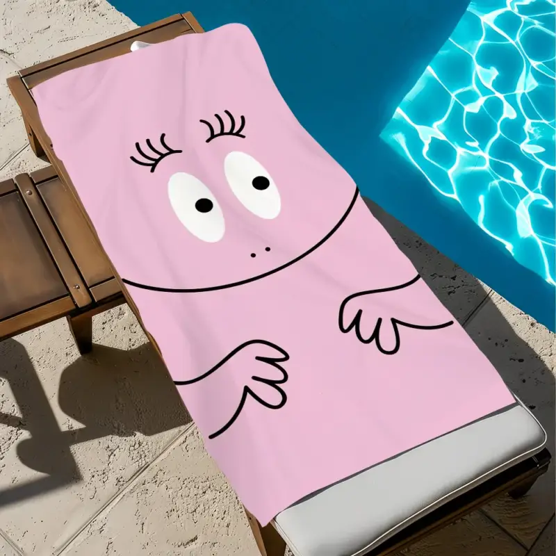 Vente Directe Barbapapa cartoon quick-dry beach towel