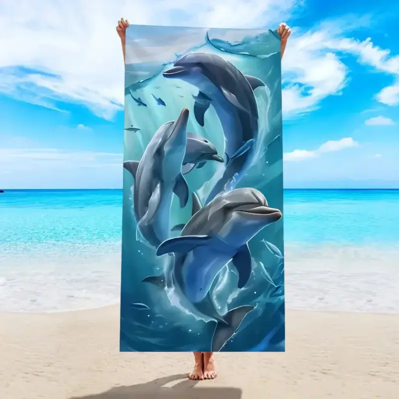 Expédié Aujourd'hui Animal print quick-drying microfibre beach towel