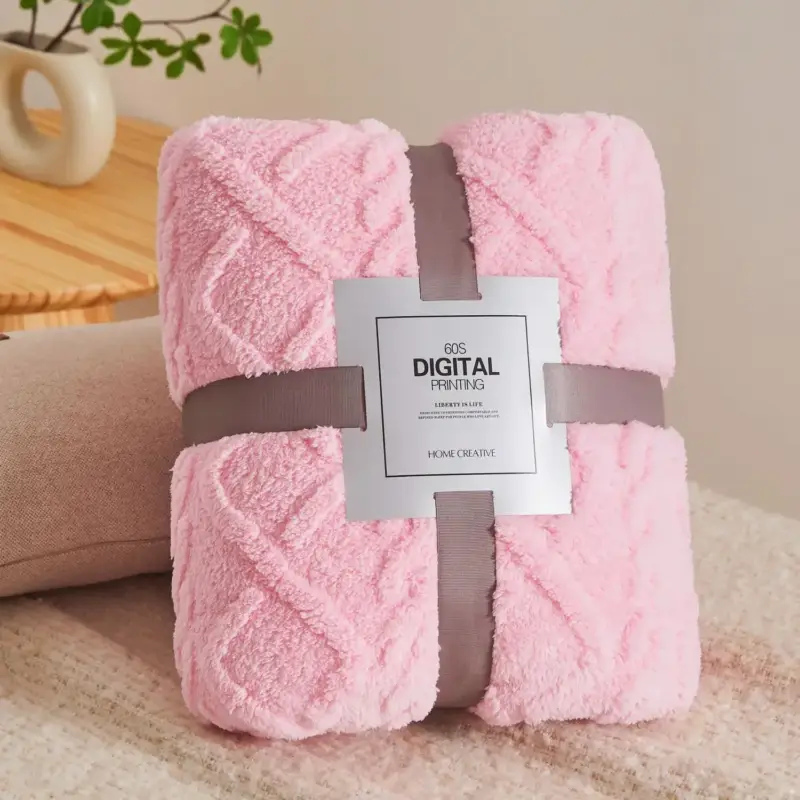 Remise Soft warm fleece flannel throw blanket for sofa or bed