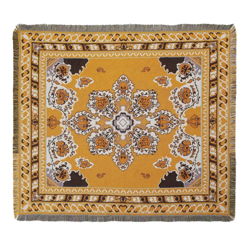 Bohemian landscape throw blanket pastoral style living room Top Vente