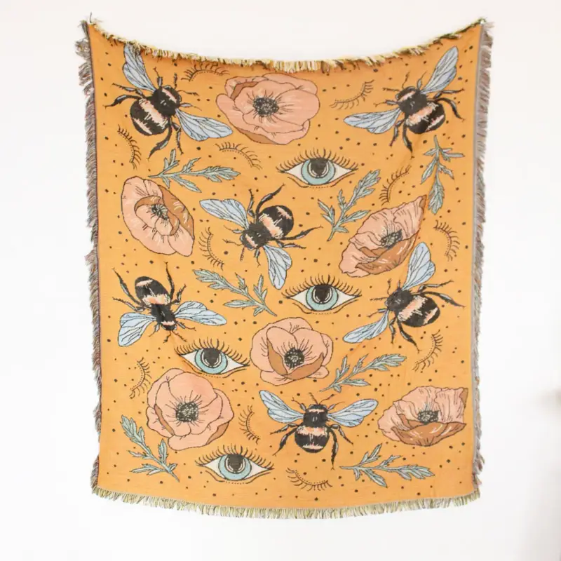 Bohemian landscape pattern throw for sofa and living room Affaire À Saisir