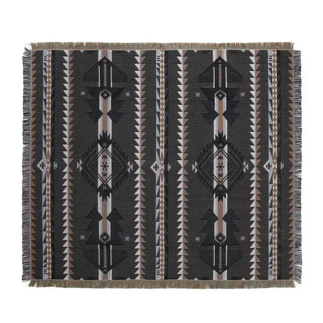 Meilleure Vente Bohemian landscape pattern throw blanket for sofa and living room