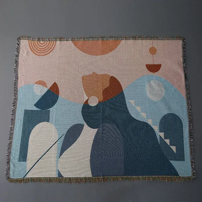 Usine Directe Nordic geometric multifunctional throw for sofa and bed
