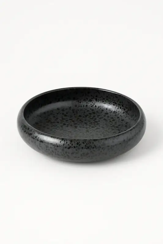 Glazed ceramic plate korean style 15 cm Commander Maintenant