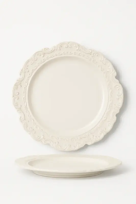 Vintage textured ceramic tableware set for restaurants Marque