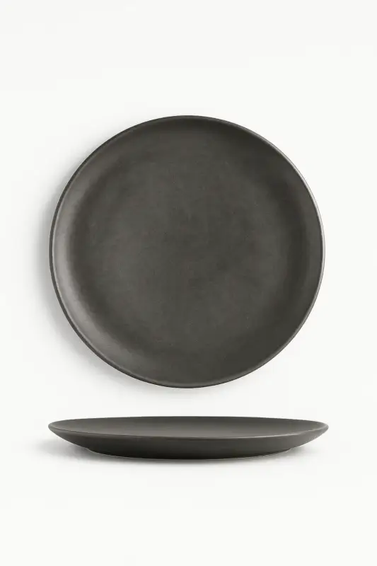 Vintage industrial style stainless steel dinner plate Achat Immédiat