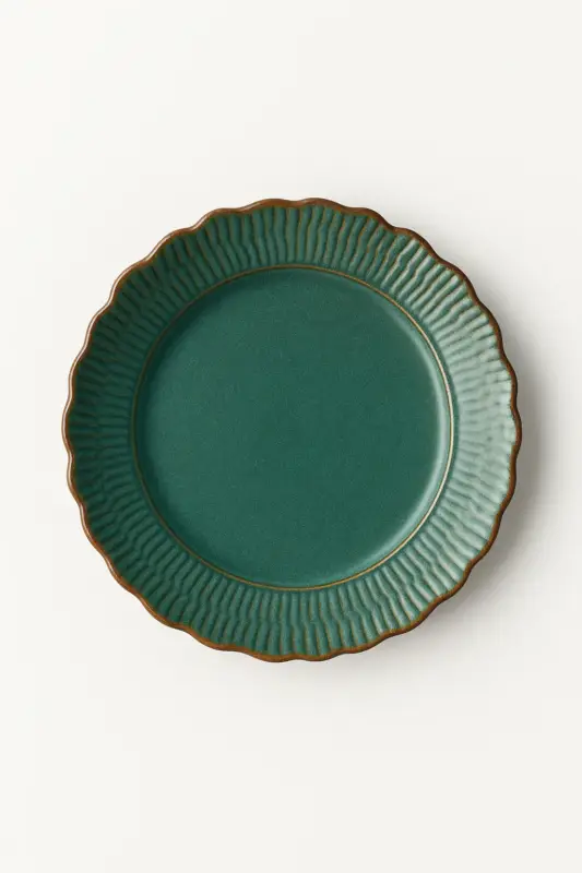Seulement Aujourd'hui Assiettes plates ceramique relief retro restaurant design