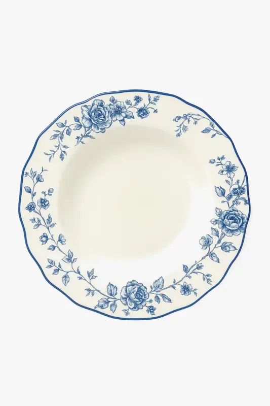 Solde Vintage floral ceramic plate set rustic style
