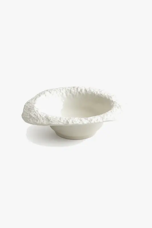 Assiette bol ceramique texture roche style chapeau champignon Bon Marché
