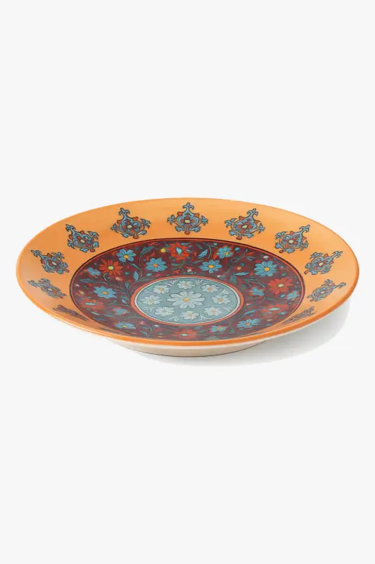 Bohemian ceramic dinner plate western style Offre Limitée