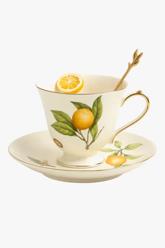 Acheter En Ligne European style ceramic plate with lemon design