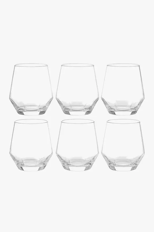 Set of 6 luxury textured whisky glasses Vente Flash