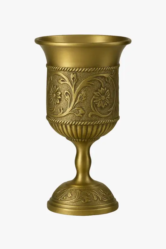Offre Du Jour Decorative vintage alloy wine glass in antique style