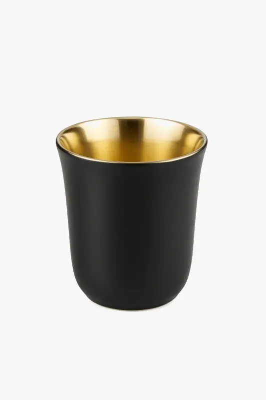 Set of 4 double wall stainless steel espresso cups 80ml Prix Cassé