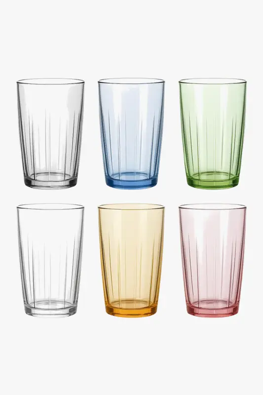 Vente Flash Unbreakable stackable acrylic tumblers reusable set of 6 for drinks
