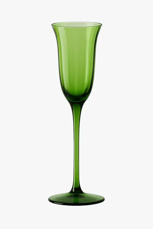 Bon Marché Vintage flower wine glass with crystal-style decorative design