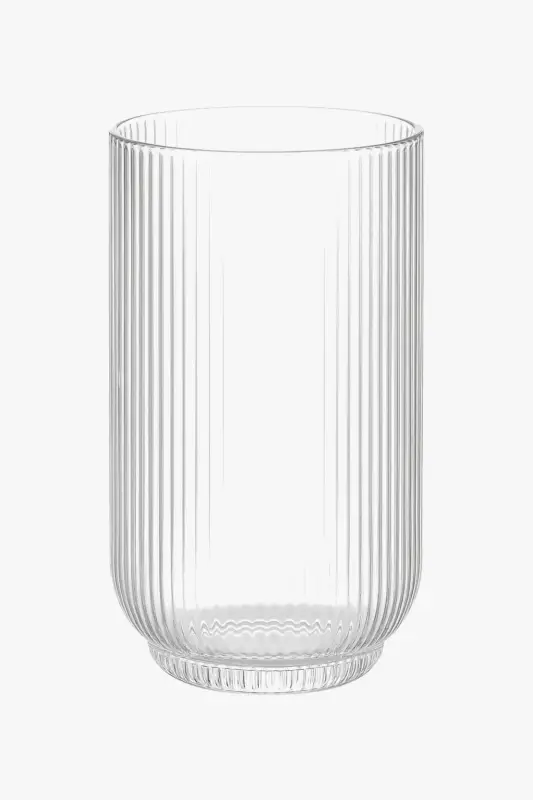 Set of striped wine glasses with short stem and wide opening Acheter Direct