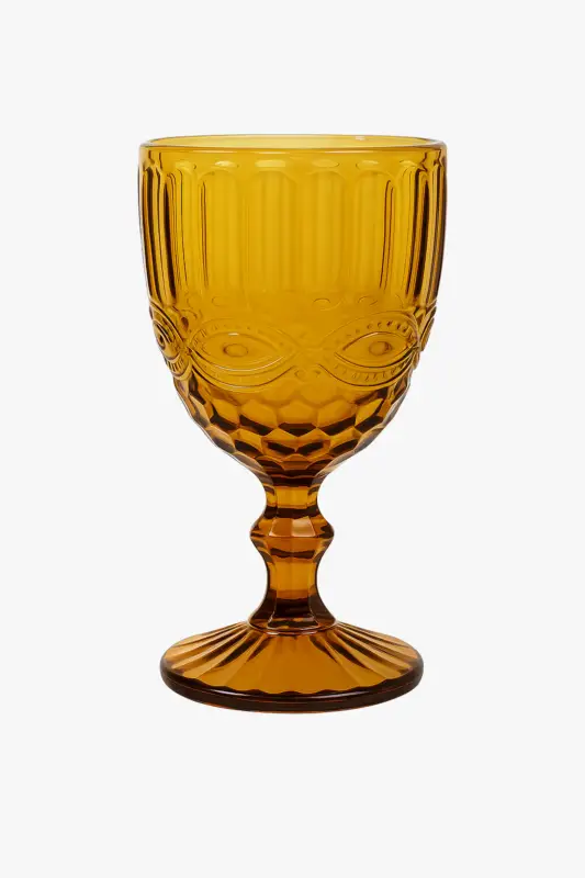 Prix Choc Retro embossed thick glass european style wine glass